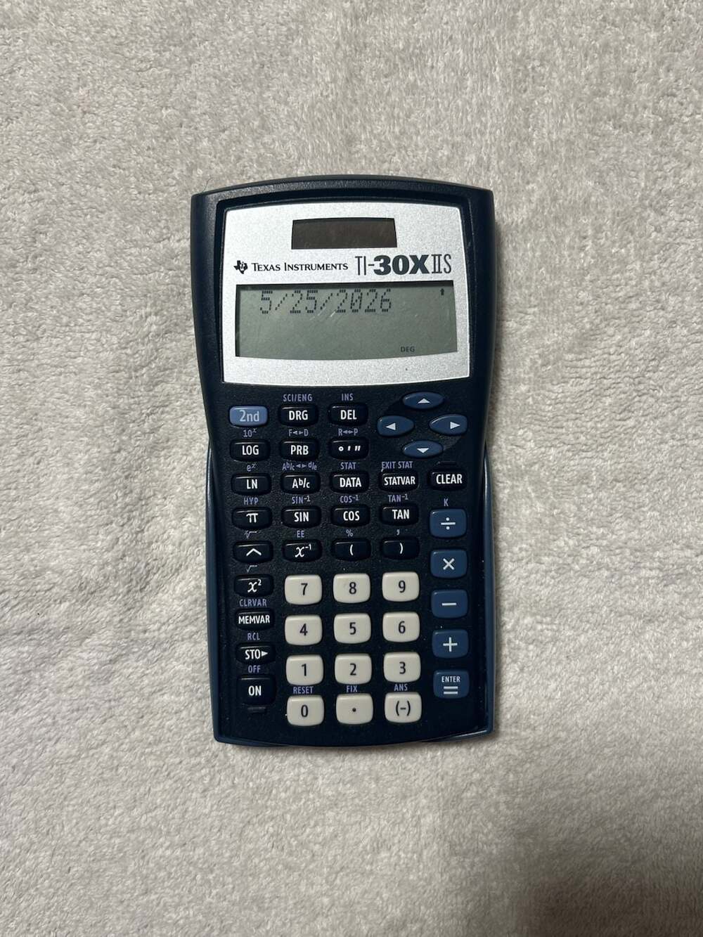 Texas Instruments TI-30XIIS 2-Line Scientific Calculator Navy Blue